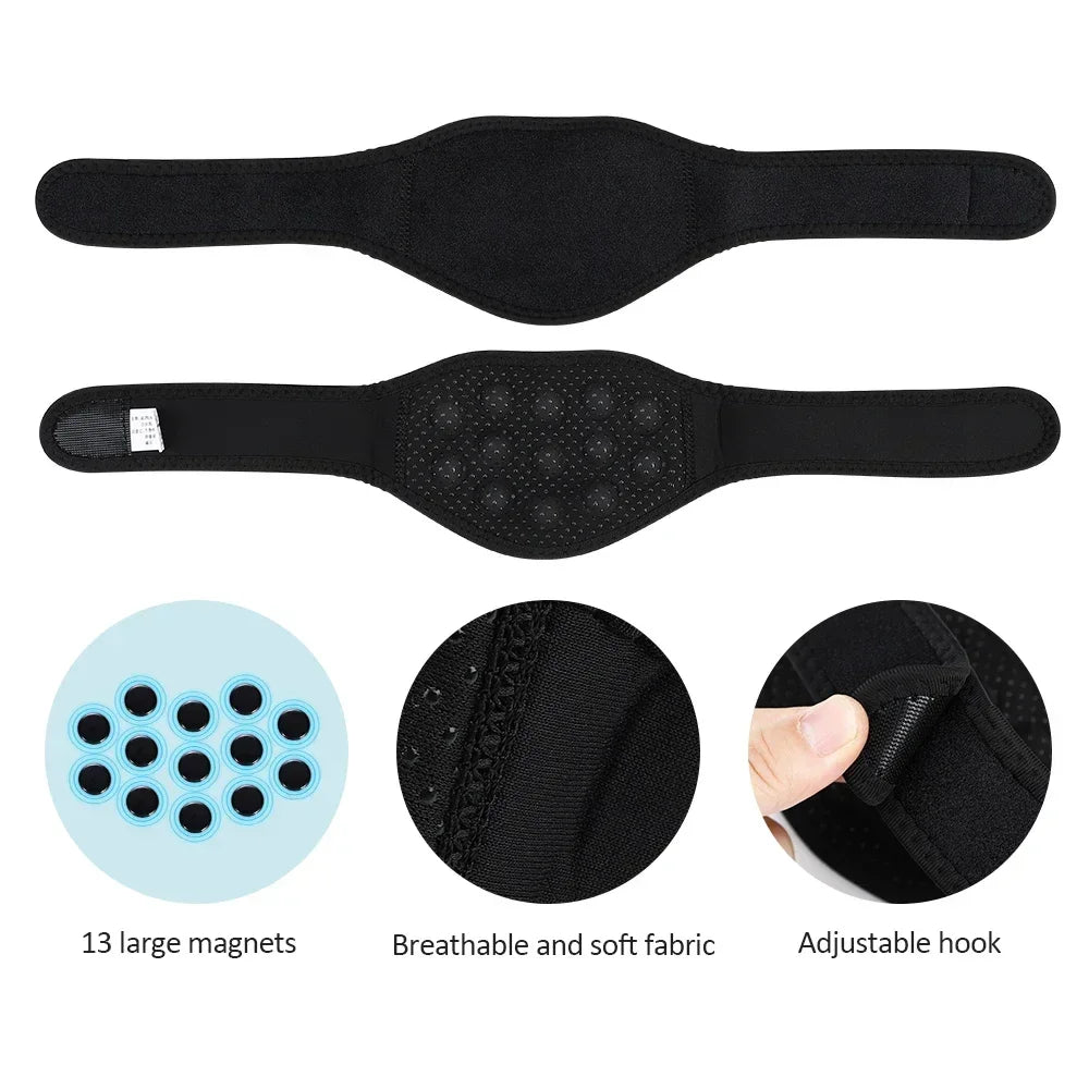 13/19pcs Magnetic Self-heating Neck Brace Tourmaline Infrared Therapy Pain Relief Cervical Protection Neck Support Belt Neck