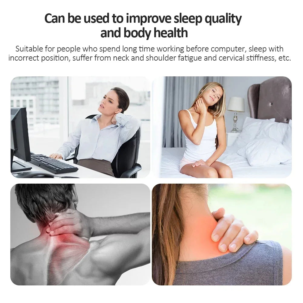 13/19pcs Magnetic Self-heating Neck Brace Tourmaline Infrared Therapy Pain Relief Cervical Protection Neck Support Belt Neck